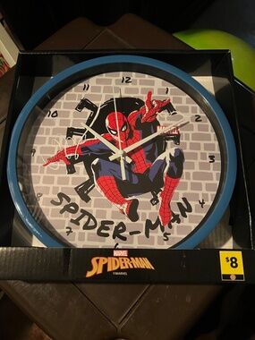 Spider-Man Wall Clock The Amazing Spider-Man Comic Analog Art New